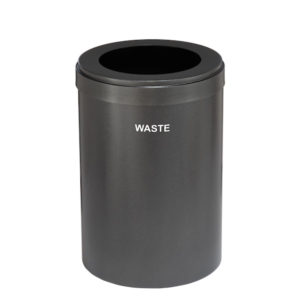 Glaro 16 gal Trash Can, Silver Vein - W-2032SV-SV-W4
