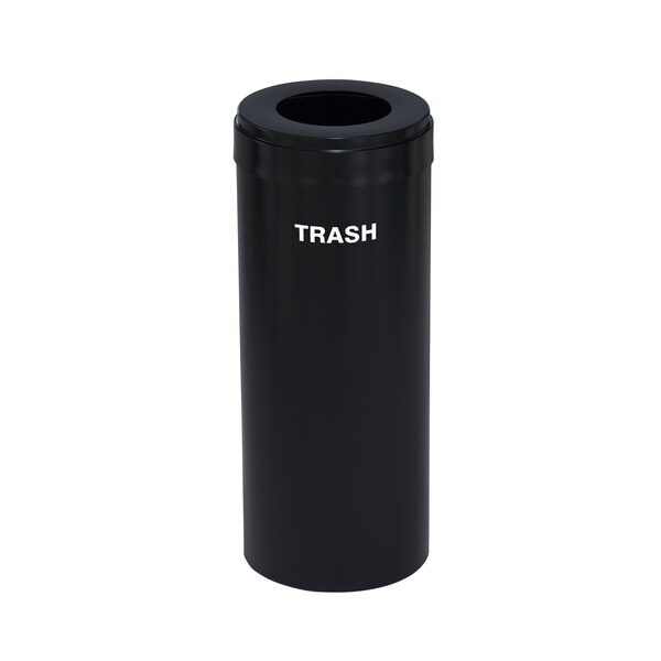 Glaro 12 gal Trash Can, Satin Black - W-1232BK-BK-W5