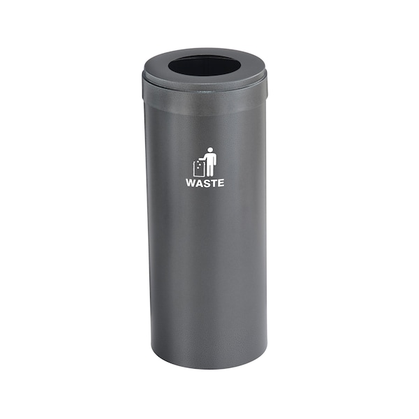 Glaro 12 gal Trash Can, Silver Vein - W-1232SV-SV-W2