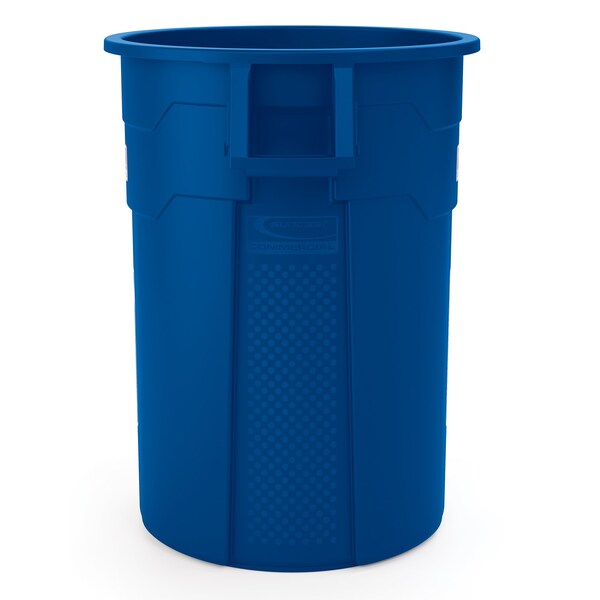 Suncast Commercial 55 GALLON UTILTIY TRASH CAN, BLUE - TCU55BL