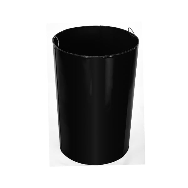 Alpine Industries Outdoor Metal Waste Receptacle - 38 Gallon Black - ALP479-38