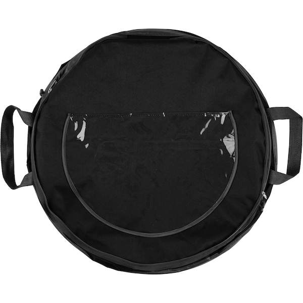 Wakeman Collapsible Trash Can-46-Gallon Bin with 3 Stakes for Camping or Recycling by Wakeman Black, 4PK - 75-CMP1151