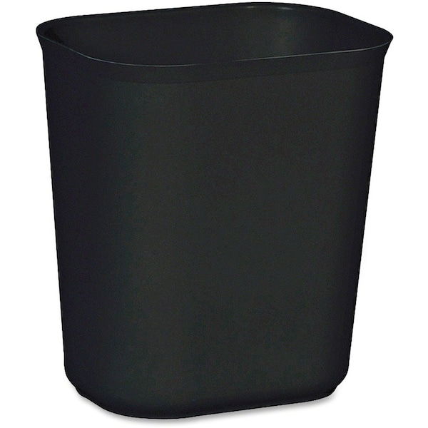 Rubbermaid Commercial 3.50 gal 14 QT Fire-Resistant Wastebasket, Black, Fiberglass - RCP254100BK