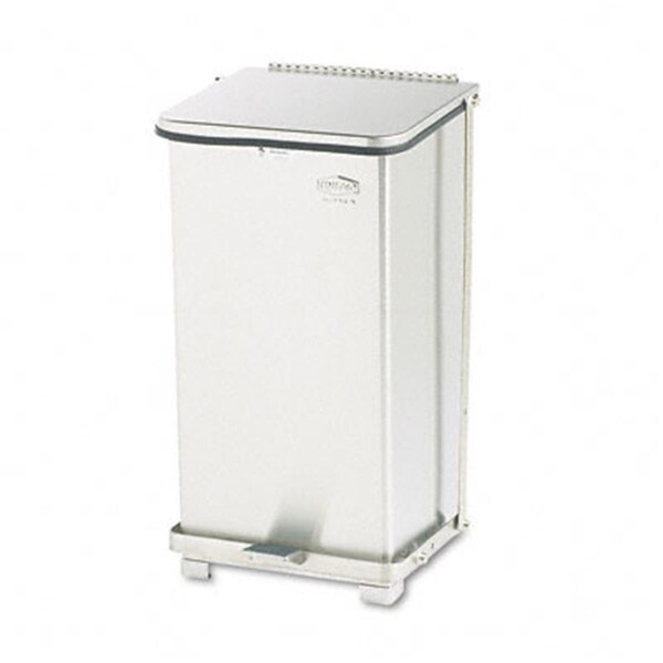 Pinpoint Defenders Biohazard Step Can Square Steel 12 gal Stainless Steel - PI1523825