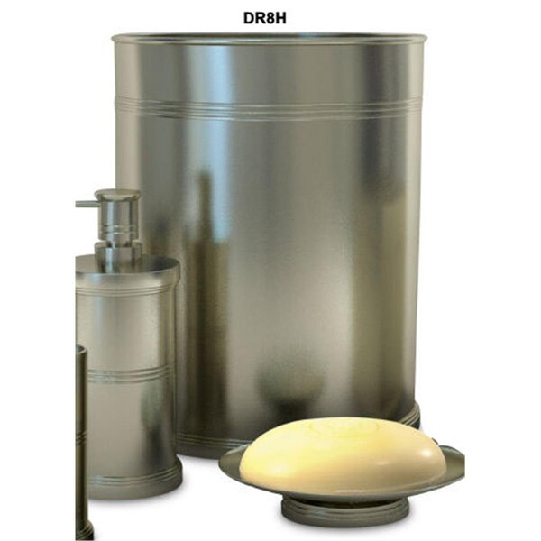 Cool Kitchen Group   Dual Ridge Collection 7 Quart Wastebasket - Brushed Nickel, 3PK - CO2484696