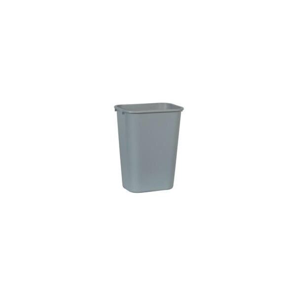 Rubbermaid Large Wastebasket Gray 41 Quart / 38.8 Liter - FG295700GRAY-EA