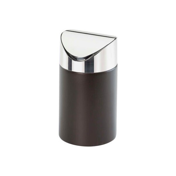 Cal Mil Plastics Cal-Mil 1717-96 Midnight Countertop Trash Bin 5"W x 5"D x 7"H - 1717-96