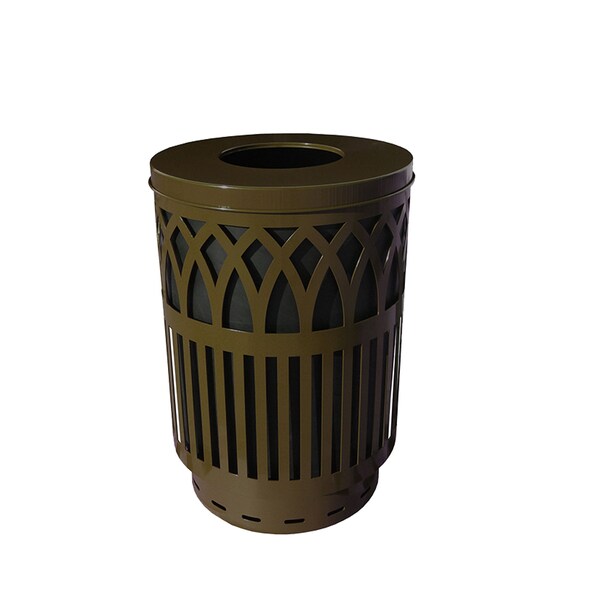 Witt Industries 40 gal Round Brown, Metal - COV40P-FT-BN