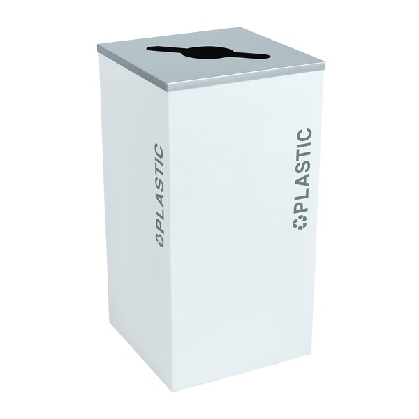 Ex-Cell Kaiser 24-Gal. Square Plastic - Steel, White Gloss - RC-KDSQ-PL BT-WHT