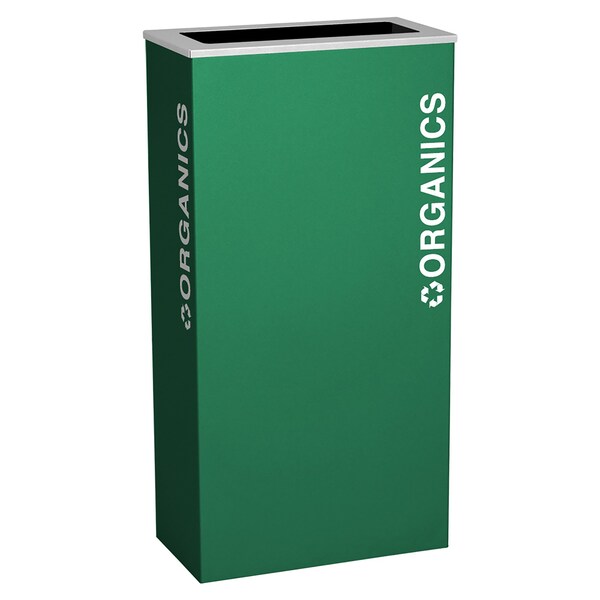Ex-Cell Kaiser 17-Gal. Indoor Receptacle - ORGANICS decal, Green - RC-KD17-O EGX