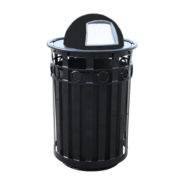 Witt Industries 36 gal Round Black, Metal - M3600-R-DT-BK