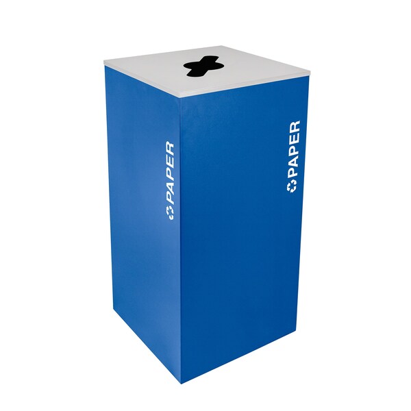 Ex-Cell Kaiser 36-Gal. Square Receptacle - Paper decal, Blue - RC-KD36-P RYX