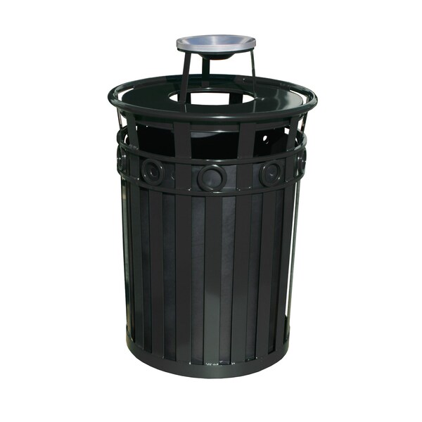 Witt Industries 36 gal Round Black, Metal - M3600-R-AT-BK