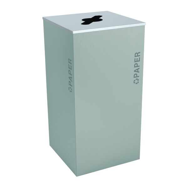 Ex-Cell Kaiser 36-Gal. Square Receptacle - Paper Decal, Hammered Grey Pebble - RC-KD36-P BT-HMG