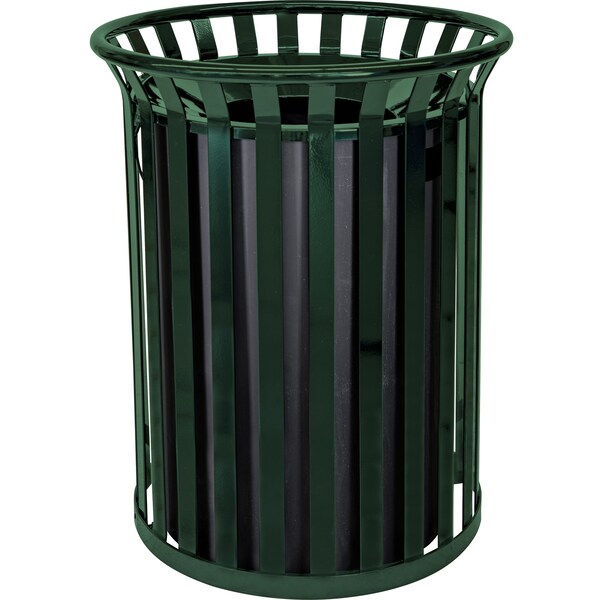 Ex-Cell Kaiser 37-Gal. Receptacle - Steel, Hunter Green Gloss - SC-2633 HGR