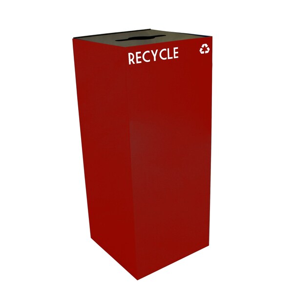 Witt Industries 36 gal Square Scarlet Red, Metal - 36GC04-SC