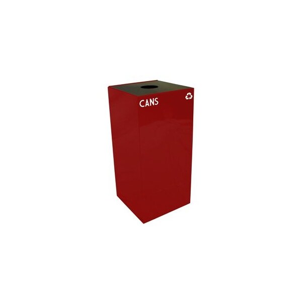 Witt Industries 32 gal Square Scarlet Red, Metal - 32GC01-SC