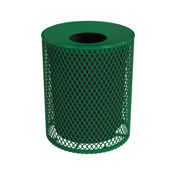 Leisure Craft Outdoor Receptacle, 32 Gal, Green - 32EXPLNSML-GREEN