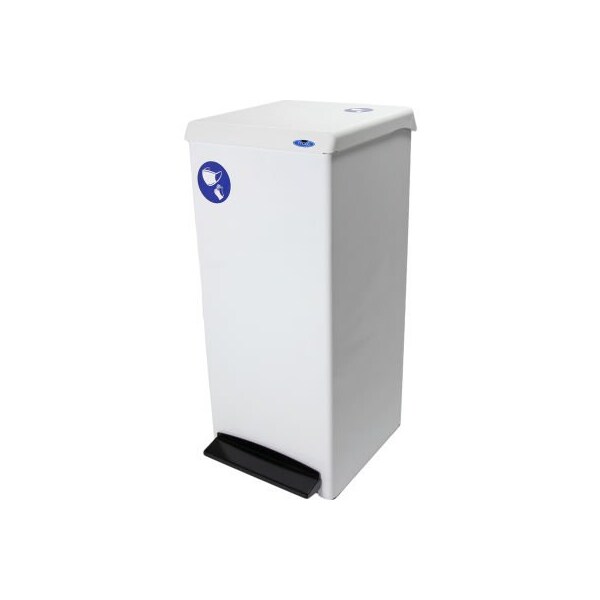 Frost Products Ltd Frost Step-On PPE Waste Can, 25.1 Gallon White - 305-PPE