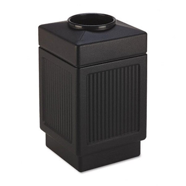 Pinpoint Canmeleon Collection 38 Gallon Top Open Receptacle in Black - PI516784