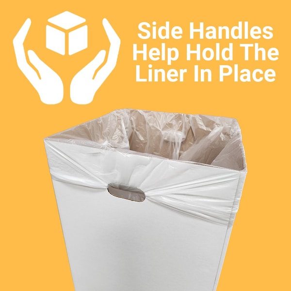 Alp 42-Gallon Corrugated Cardboard Waste and Recycling Containers, 10PK - ALP-C-42G-10PK