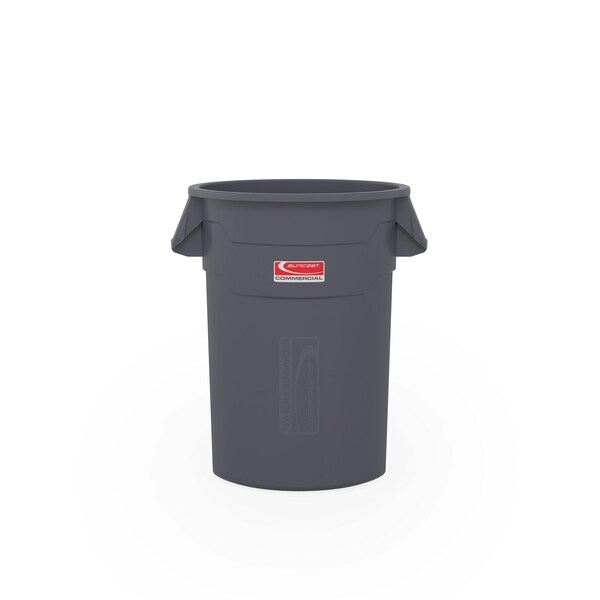 Suncast Commercial 20 GALLON UTILITY TRASH CAN with HANDLES, GRAY - TCU20
