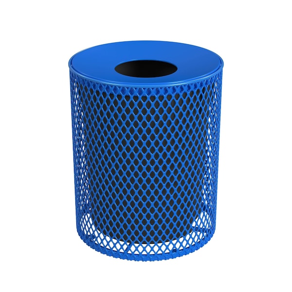 Leisure Craft Outdoor Receptacle, 32 Gal, Blue - 32EXPLNSML-BLUE