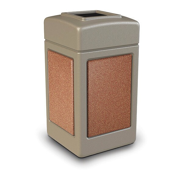 Commercial Zone Products 42 Gal Trash Can, Beige Sedona - 720316