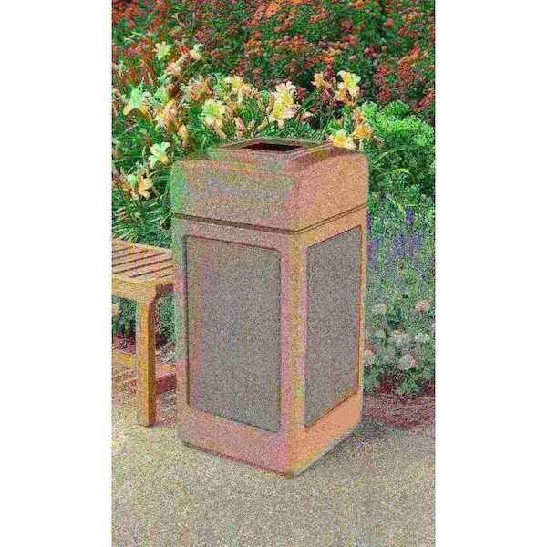 Commercial Zone Products 42 Gal Trash Can, Beige Sedona - 720316