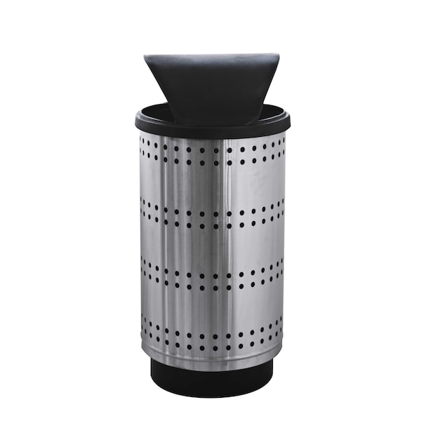 Witt Industries 35 gal Round Stainless Steel, Stainless Steel - PC35P-SP1-HT