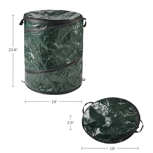 Wakeman 29.5-Gallon Pop Up Outdoor Garbage Can - Collapsible Trash Can for Parties by - 75-TB1000
