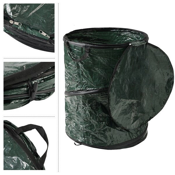 Wakeman 29.5-Gallon Pop Up Outdoor Garbage Can - Collapsible Trash Can for Parties by - 75-TB1000