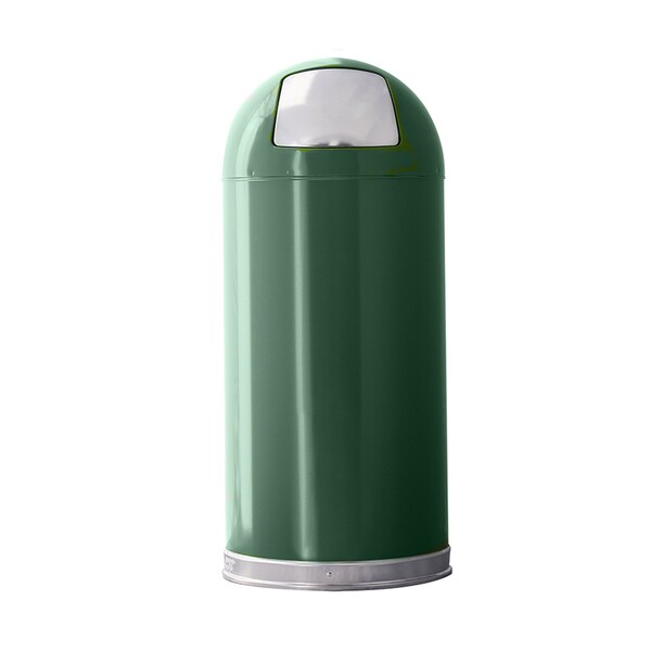 Witt Industries 15 gal Round Spruce Green, Metal - 15DTSGN