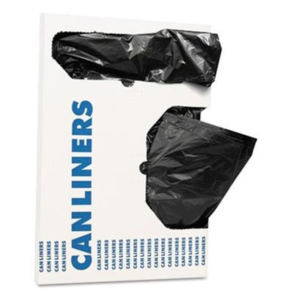 Homecare Products 24 x 32 in. High Density Trash Can Liners, Black - 12-16 gal - 0.9 mil - HO3742895