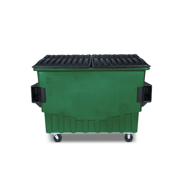 Toter Front Load Container, 3 Cubic Yard 1500 lbs. Cap., Waste Green - FR030-00925