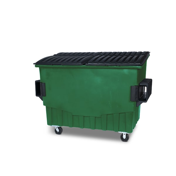 Toter Front Load Container, 3 Cubic Yard 1500 lbs. Cap., Waste Green - FR030-00925