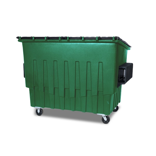 Toter Front Load Container, 3 Cubic Yard 1500 lbs. Cap., Waste Green - FR030-00925