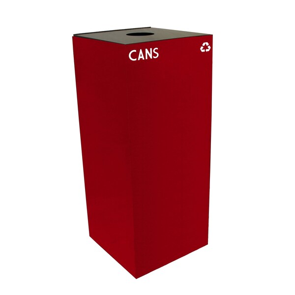 Witt Industries 36 gal Square Scarlet Red, Metal - 36GC01-SC