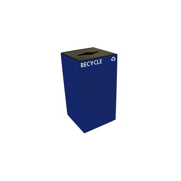 Witt Industries 28 gal Square Blue, Metal - 28GC04-BL