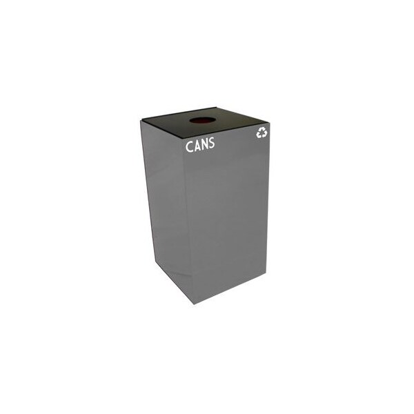 Witt Industries 28 gal Square Slate, Metal - 28GC01-SL
