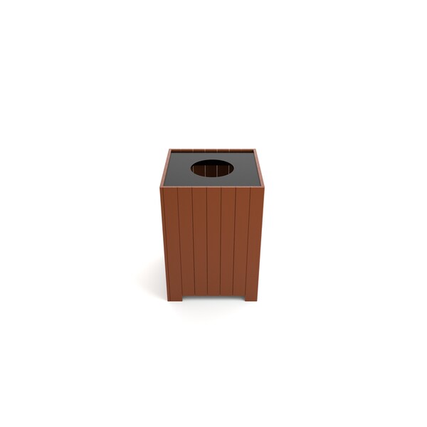 Frog Furnishings 32 gal Square Trash Can - PB 32SBRO