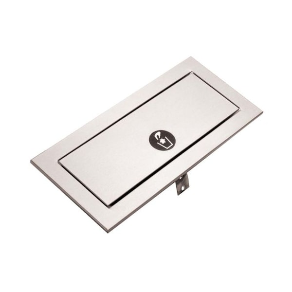 Bobrick Trash Can, Silver, Stainless Steel - B527