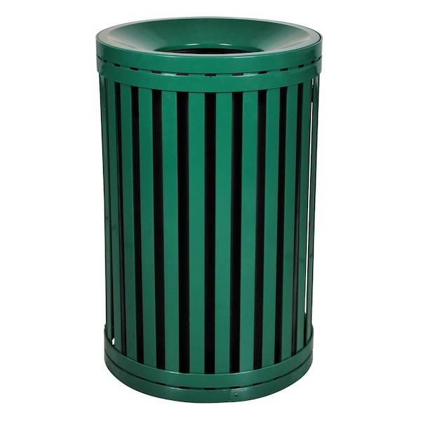 Ex-Cell Kaiser 45-Gal. Receptacle without door - Steel, Hunter Green Gloss - SCTP-40 ND HGR