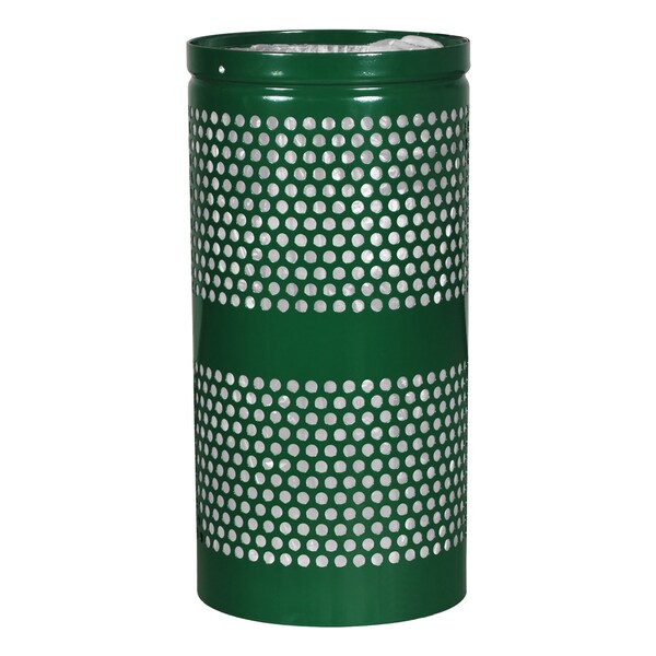 Ex-Cell Kaiser 10-Gal. Receptacle - Steel, Hunter Green Gloss - WR-10R HGR