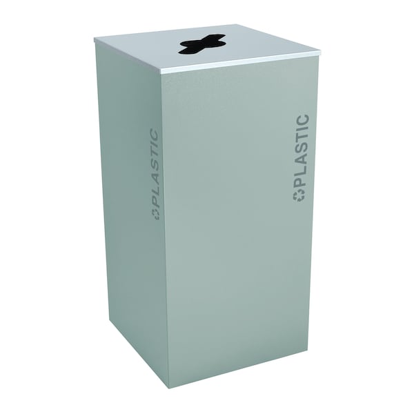 Ex-Cell Kaiser 36-Gal. Square Receptacle - Plastic Decal, Hammered Grey Pebble - RC-KD36-PL BT-HMG