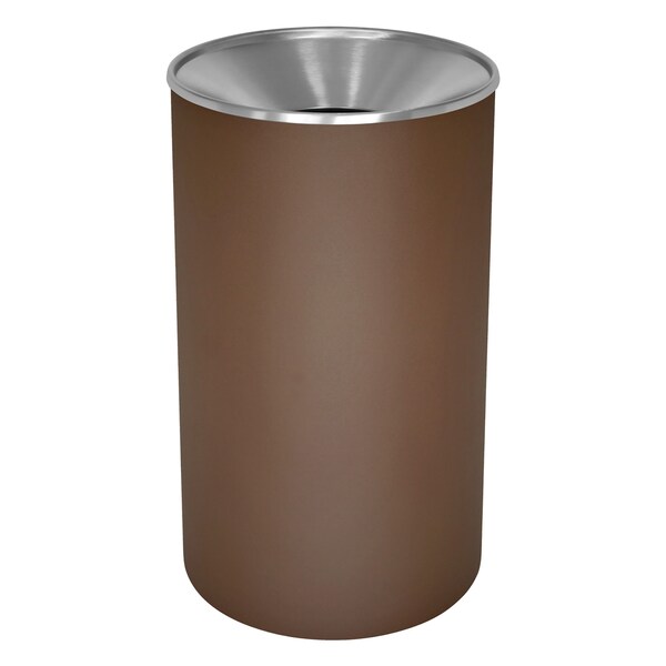 Ex-Cell Kaiser 33-Gal. Powder Coated Receptacle - Steel, Brown - WR-33F BRX