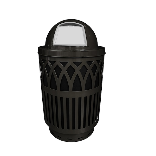 Witt Industries 40 gal Round Black, Metal - COV40P-DT-BK
