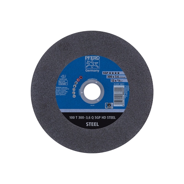 Pferd 12" x 1/8" Rueda de corte, 1" A.H. - Q - SGP ACERO HD - 66011