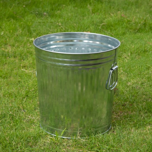 Gardenised 7 Gallons Garden Essentials, Silver, Galvanized Steel - QI004750