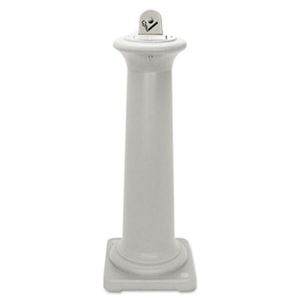 Rcp GroundsKeeper Tuscan Receptacle  13 x 13 x 38 3/8  Sandstone - 9W300SST